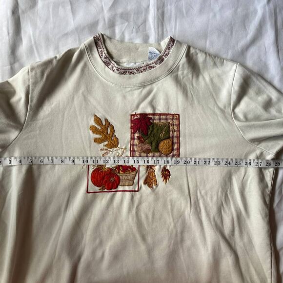 Bobbie Brown Embroidered Fall Sweatshirt 22/24W - Picture 9 of 10